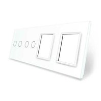 Livolo 4 panel biely 2C2/2SR-11 Livolo 4 panel biely 2C2/2SR-11